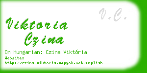 viktoria czina business card